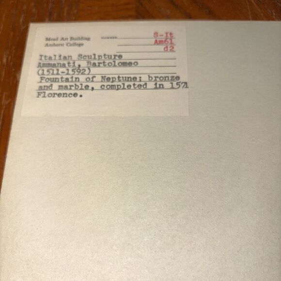 Vintage Fountain of Neptune Florence Italian Sculpture Photo Bartolomeo Ammanati - Picture 2 of 3